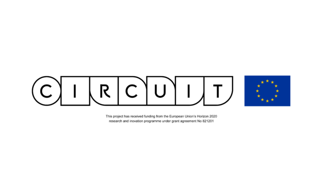 CIRCuIT-hankkeen logo, jonka vieressä on EU-lippu.